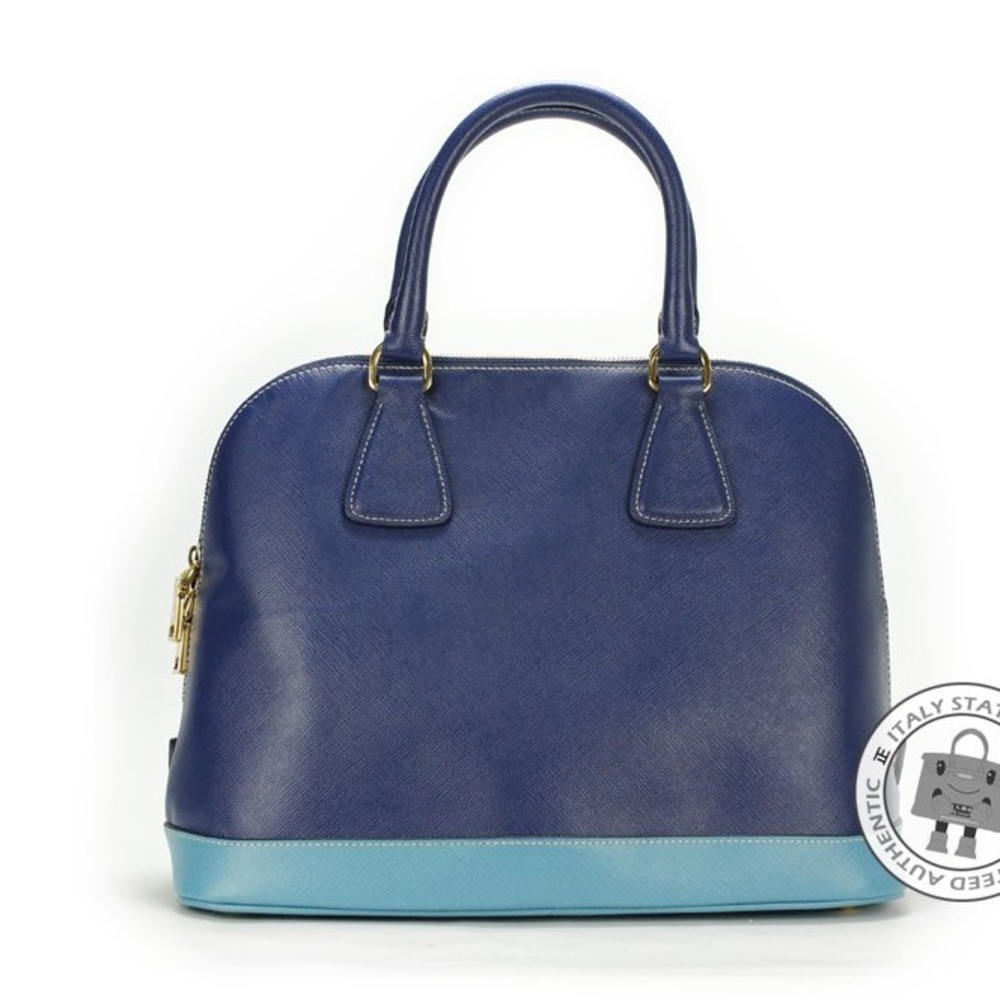 Prada Saffiano Lux bauletto Dome Tote Bag BL847B - Picture 2 of 6